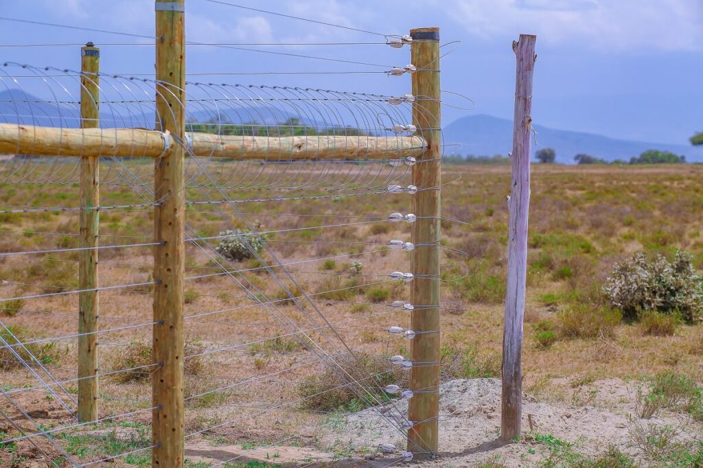 Electric fence installation in Kenya by Eclectic Fences